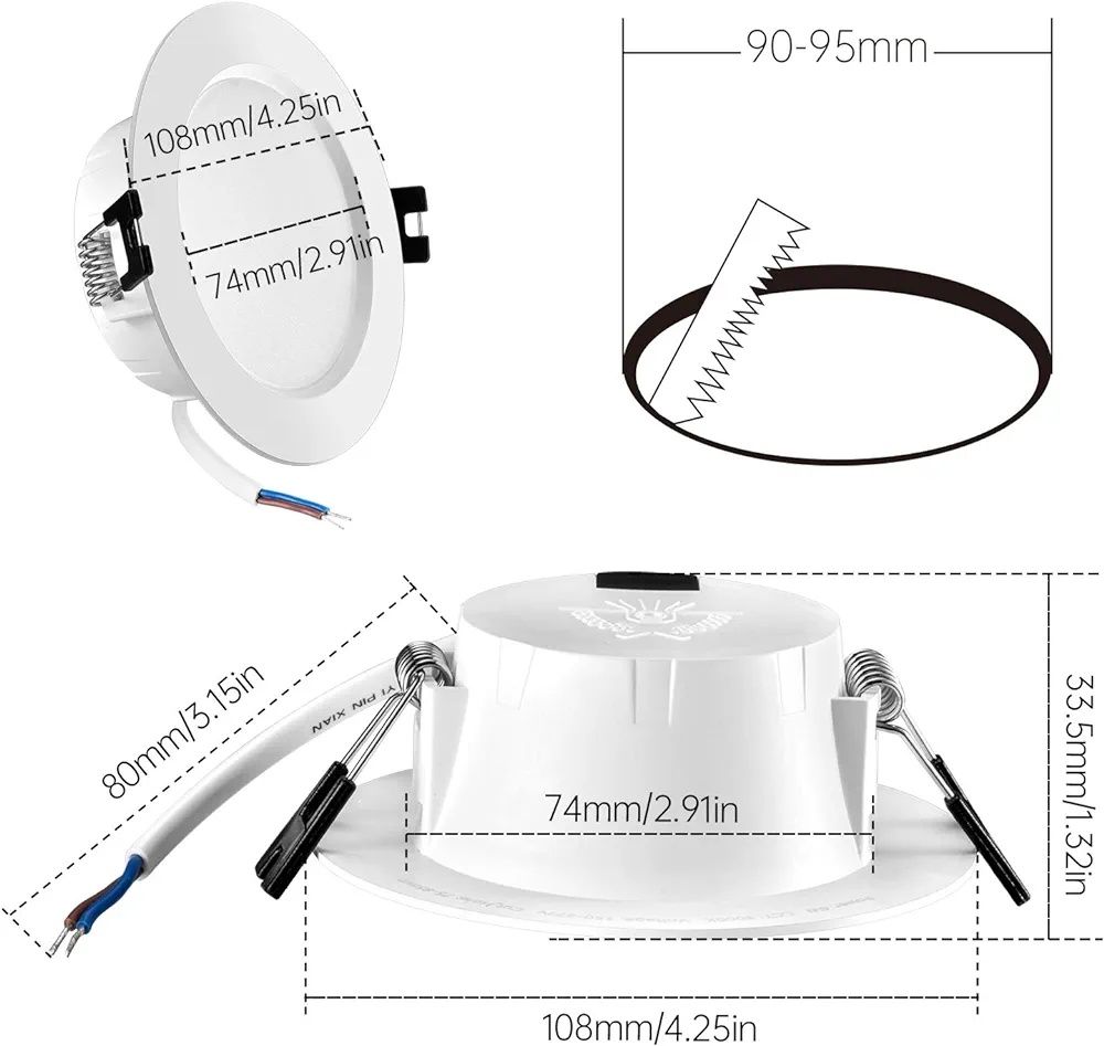 Reflektor do zabudowy LED 230V 6szt K235