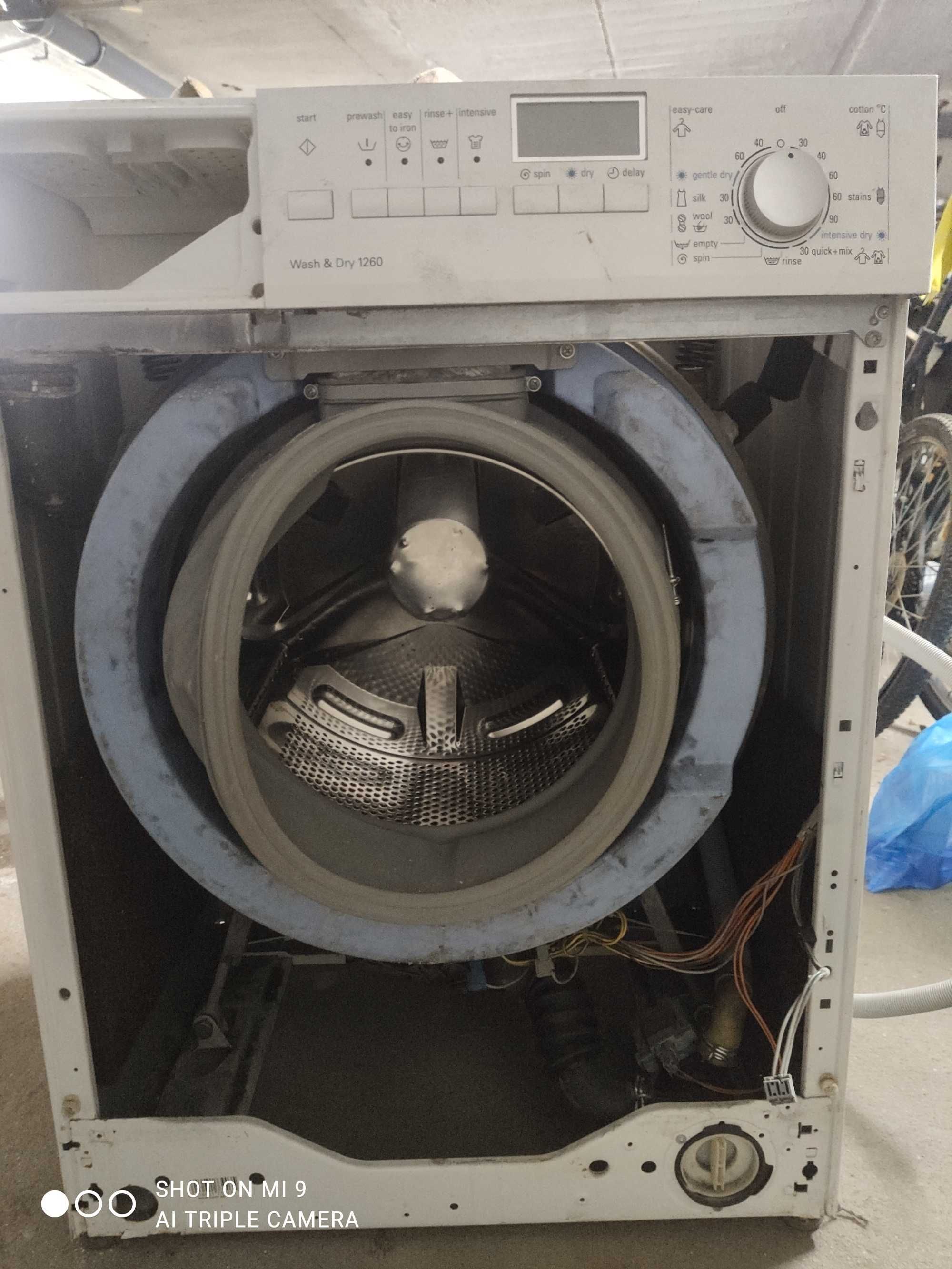 Wszystkie CZĘŚCI Siemens BOSCH Wash & Dry 1260 Drzwiczki PROGRAMATOR