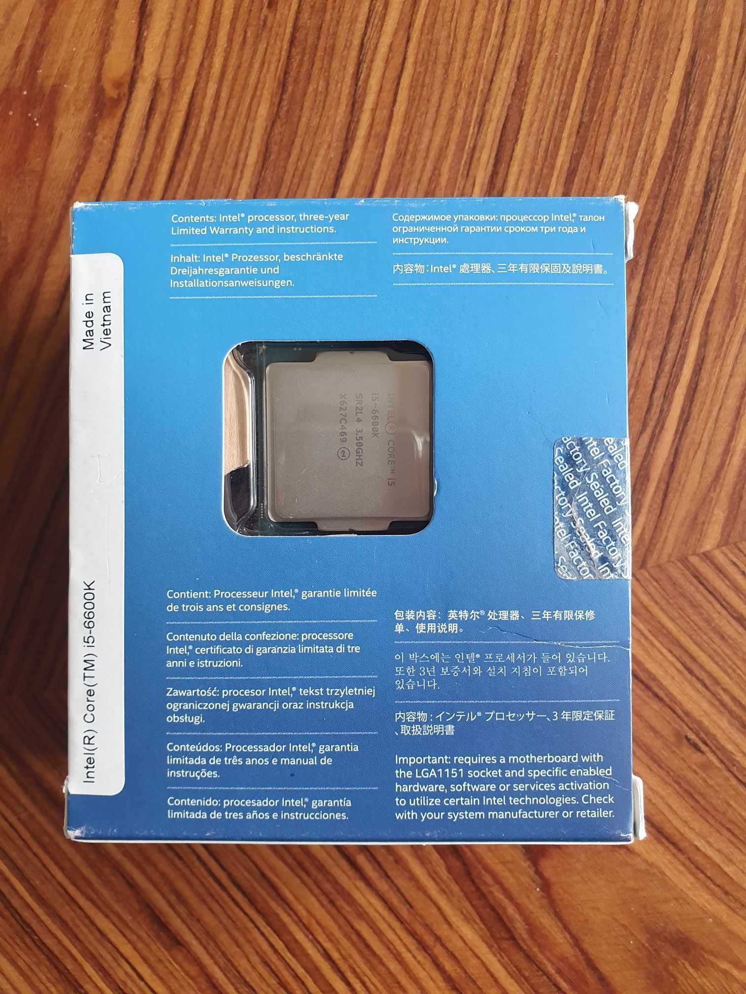 Procesor i5 6600k + Pamięć RAM 16GB Corsair PC