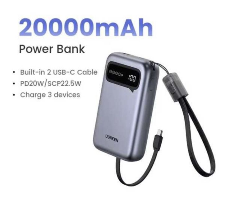 Ugreen 22.5W Павер банк Power bank fast charging