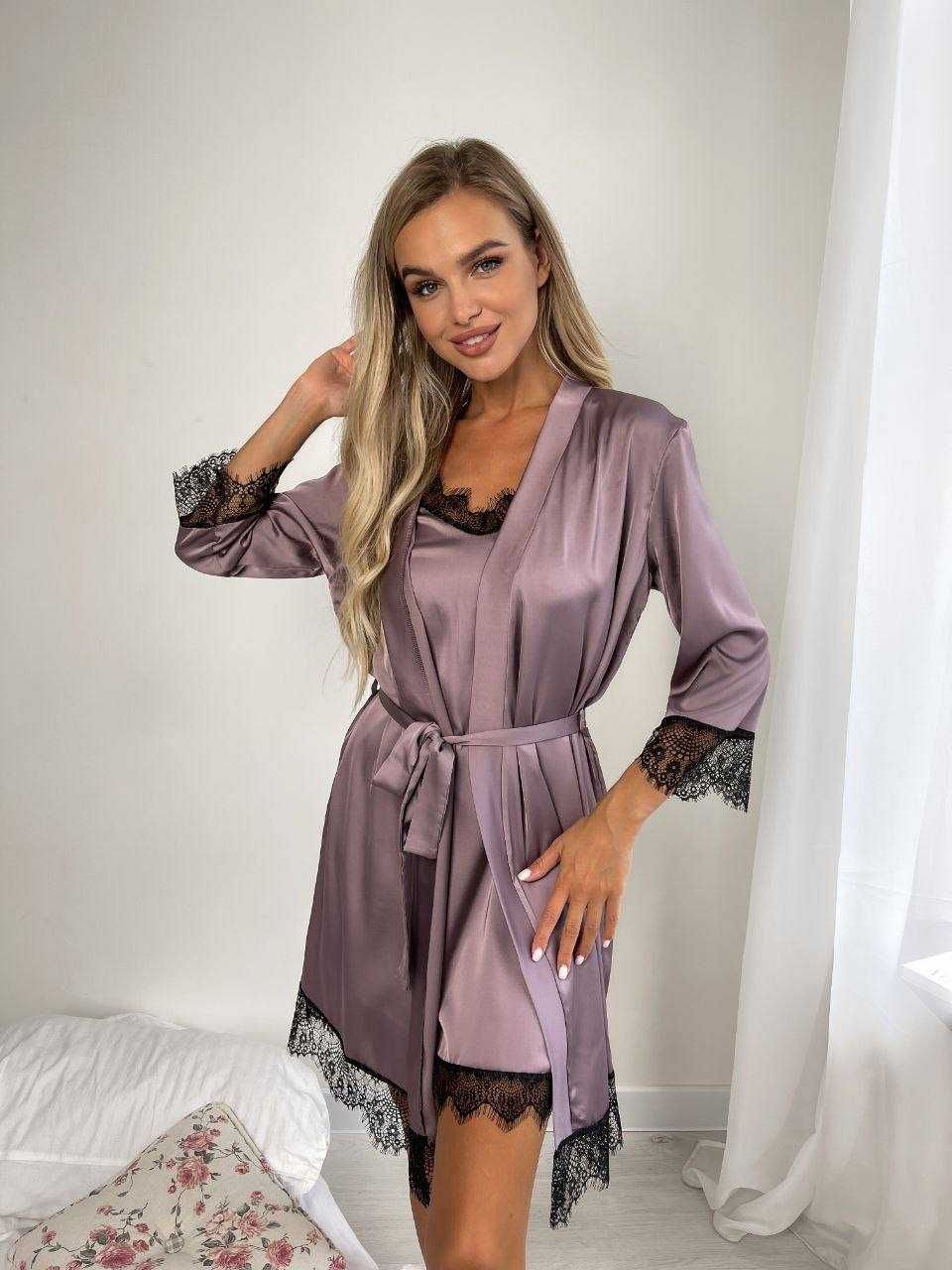 Шелковая пижама женская