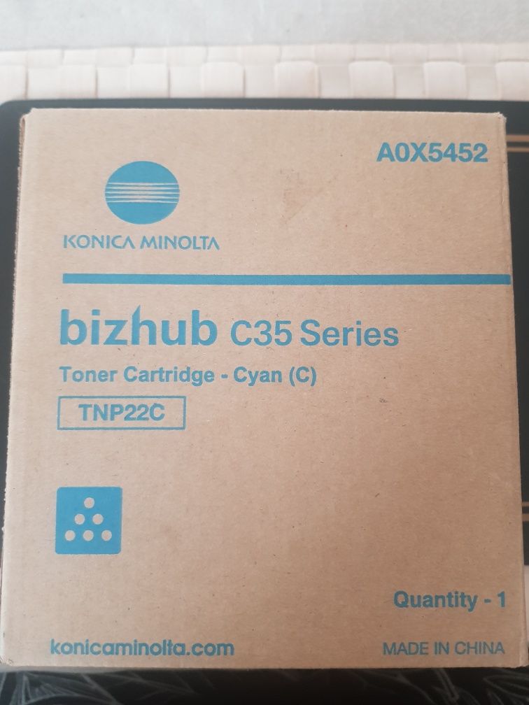 Toner A0X5452 Konica Minolta Bizhub C35 series TNP22C cyan