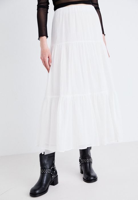 Spódnica biała bawełniana Gina Tricot L