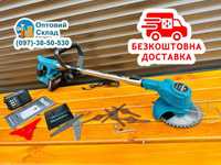 Аккумуляторная косилка Makita DUR181BL триммер кусторез для травы 36В