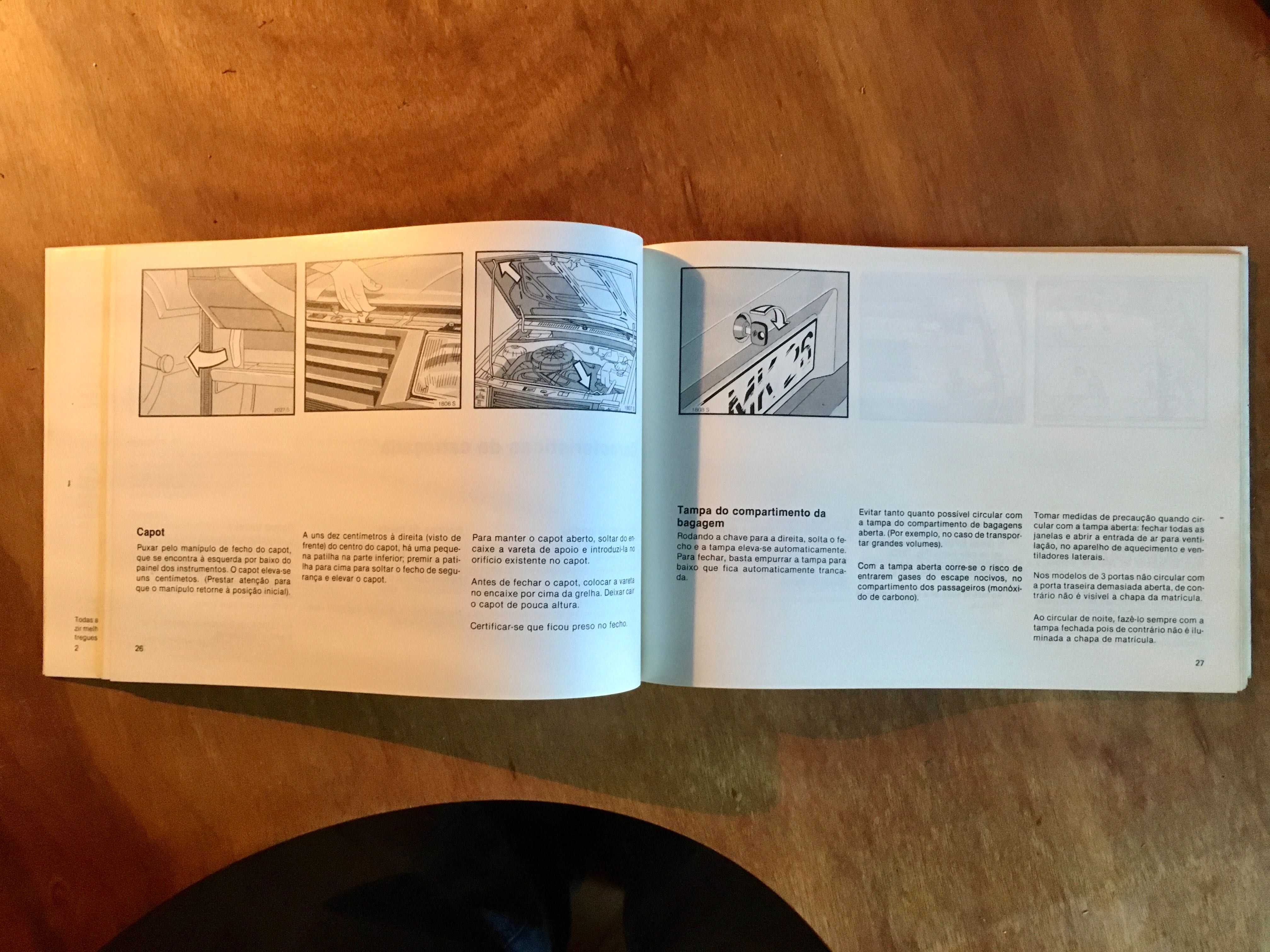 OPEL CORSA / CORSA TR - manual de instruções - ano 1985 - 21x14,7 cm/s