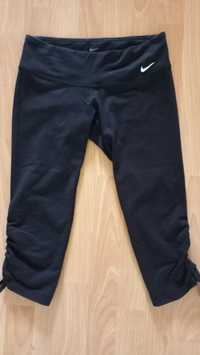 NIKE - czarne legginsy/getry/spodnie sportowe, roz. S/M