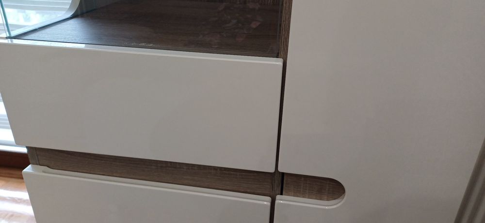 Szafka witryna lewa linate meble wójcik biała