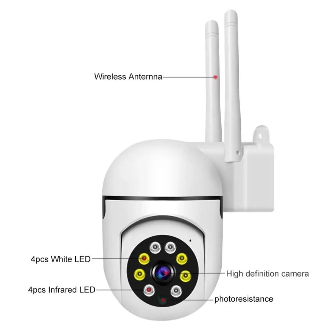 Câmara vigilância Wi-Fi exterior Tuya 5G