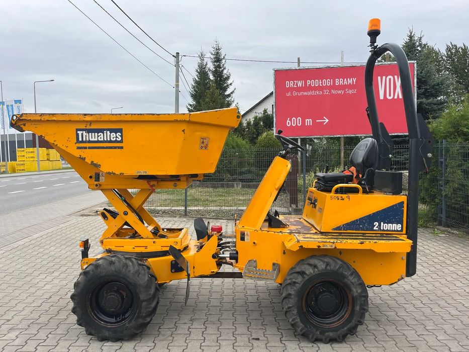 Thwaites Mach 471 2 Tonne Hydrostatic  Wozidło budowlane obrotowe 2 tony podwyższony wysyp, automat