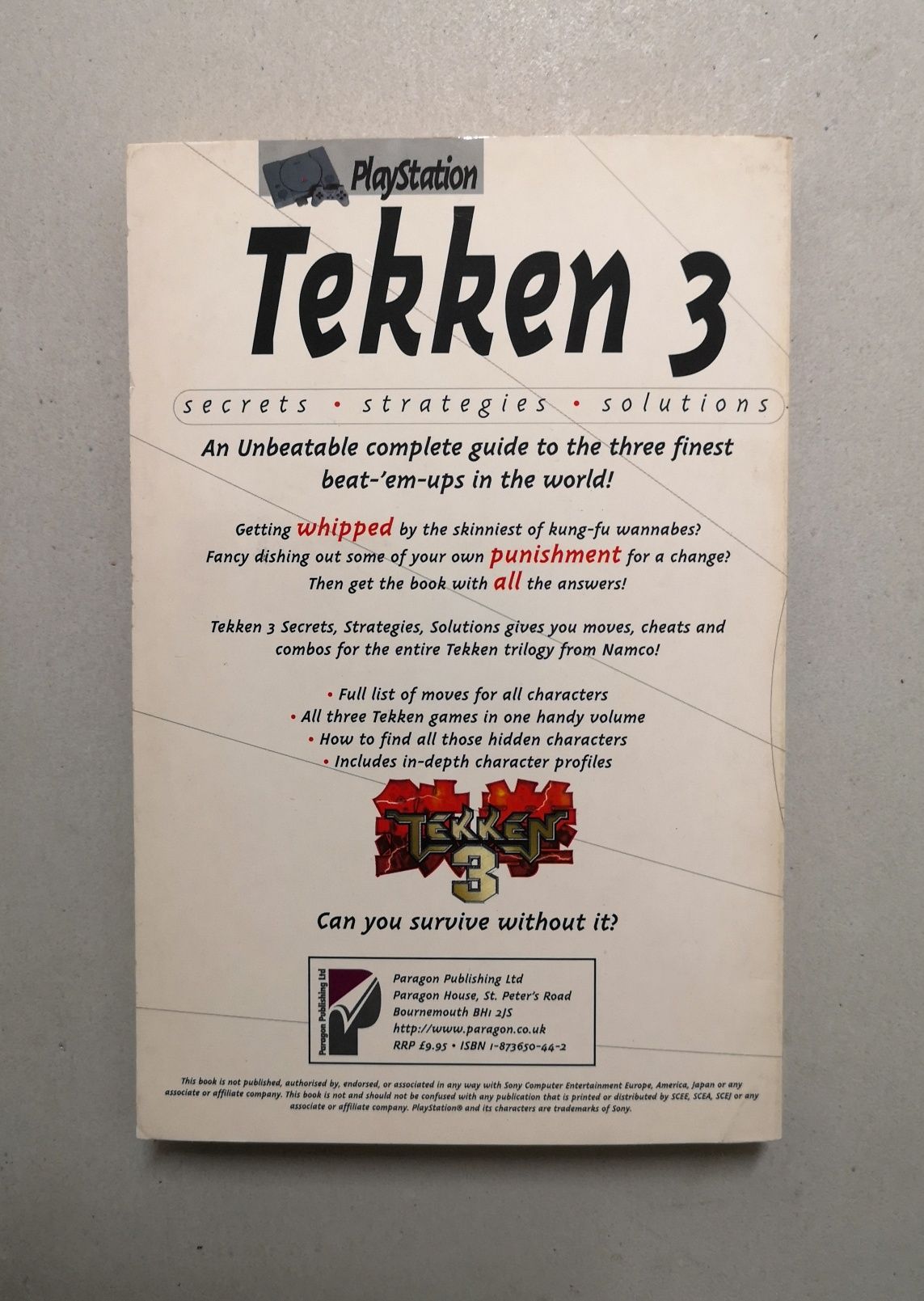 Tekken 3 (Playstation) | Livro de segredos / estratégias / soluções