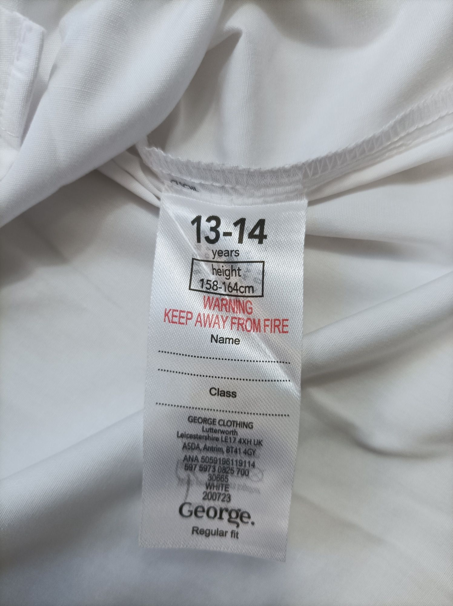 Elegancka koszula z długim rękawem 158-164 apel komunia