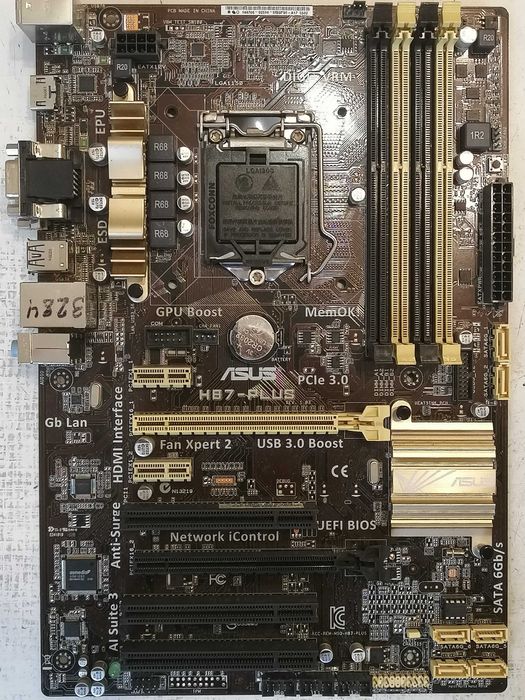 Продам материнскую плату Asus H87-D3H, Socket 1150, DDR3.
