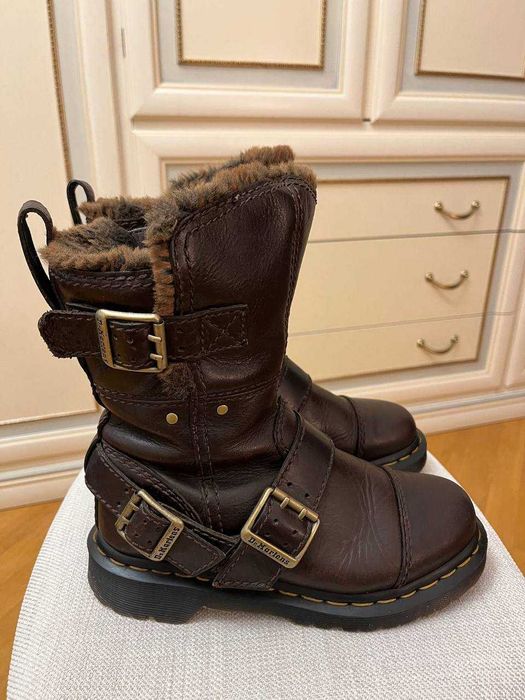Dr Martens Womens Kristy Mid Faux Fur | жіночі зимові чоботи 36EU/5US