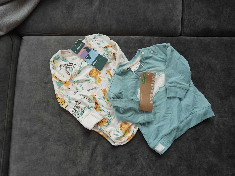 Ubranka dziecięce coccodrillo rozmiar 74, nowe z metkami, 10szt.