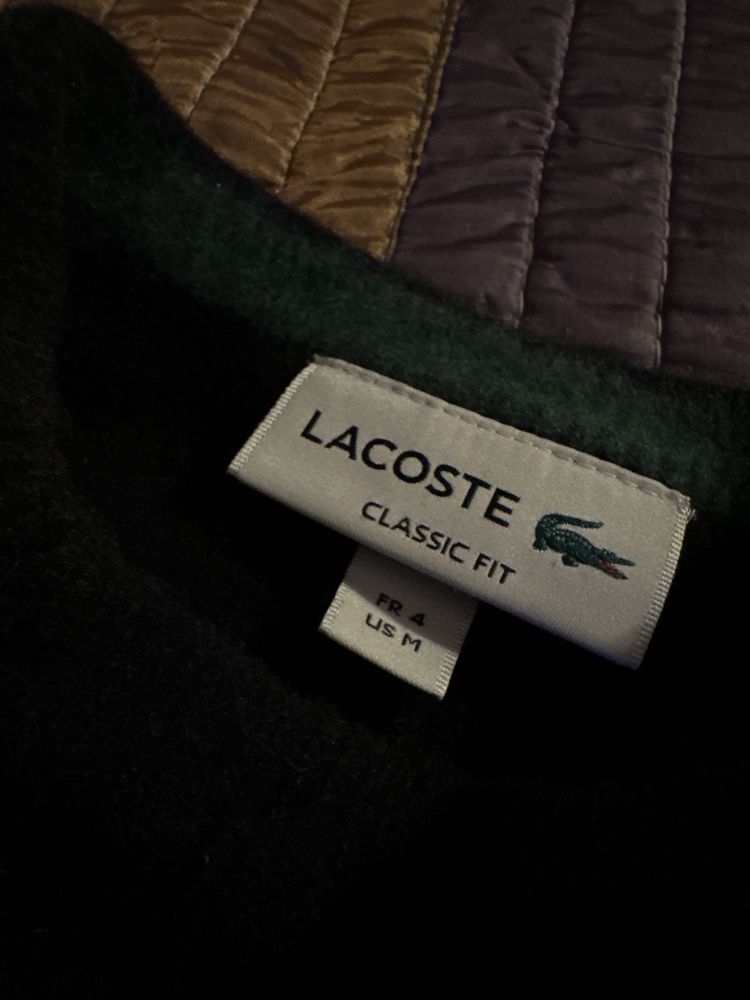 Lacoste - Sweater em lã com decote redondo