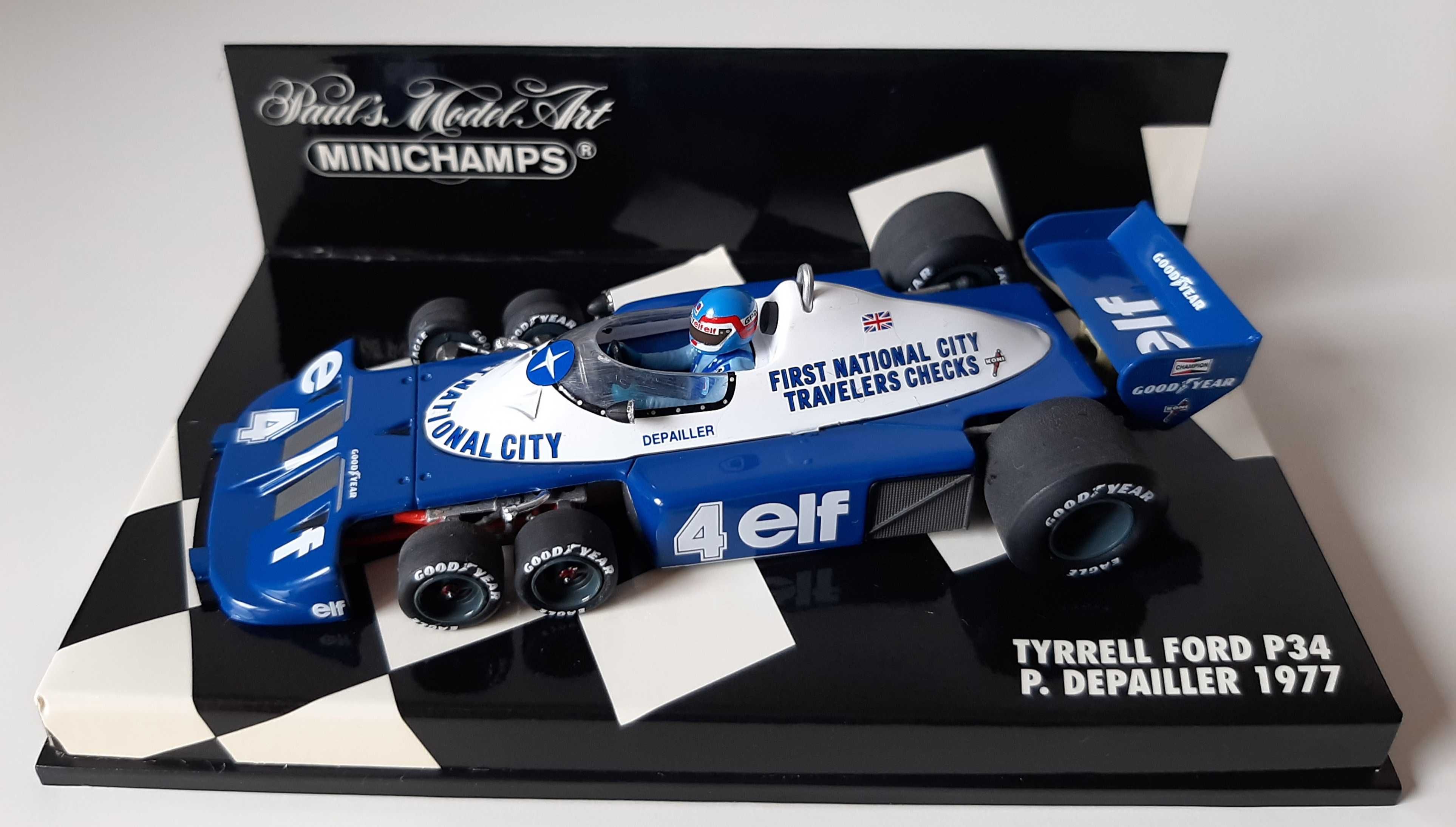 Tyrrell P34 1977 F1 Patrick Depailler Minichamps