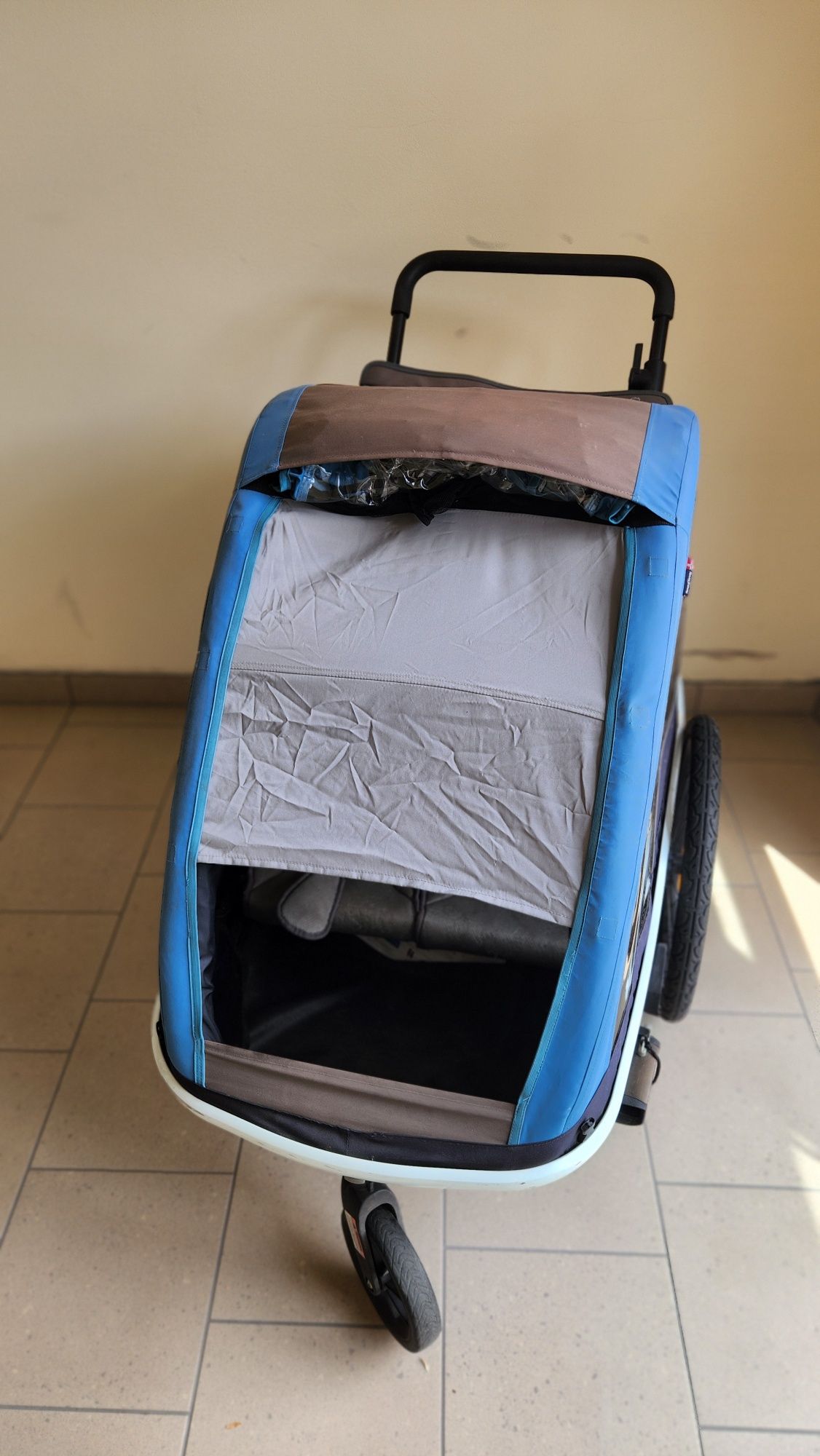 Przyczepka rowerowa dla 2 dzieci HAMAX Traveller Twin