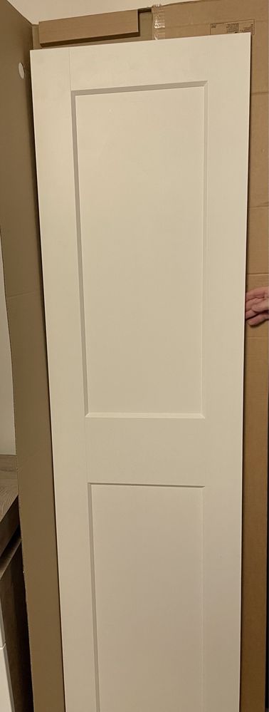 Drzwi Ikea pax grimo białe 50x195