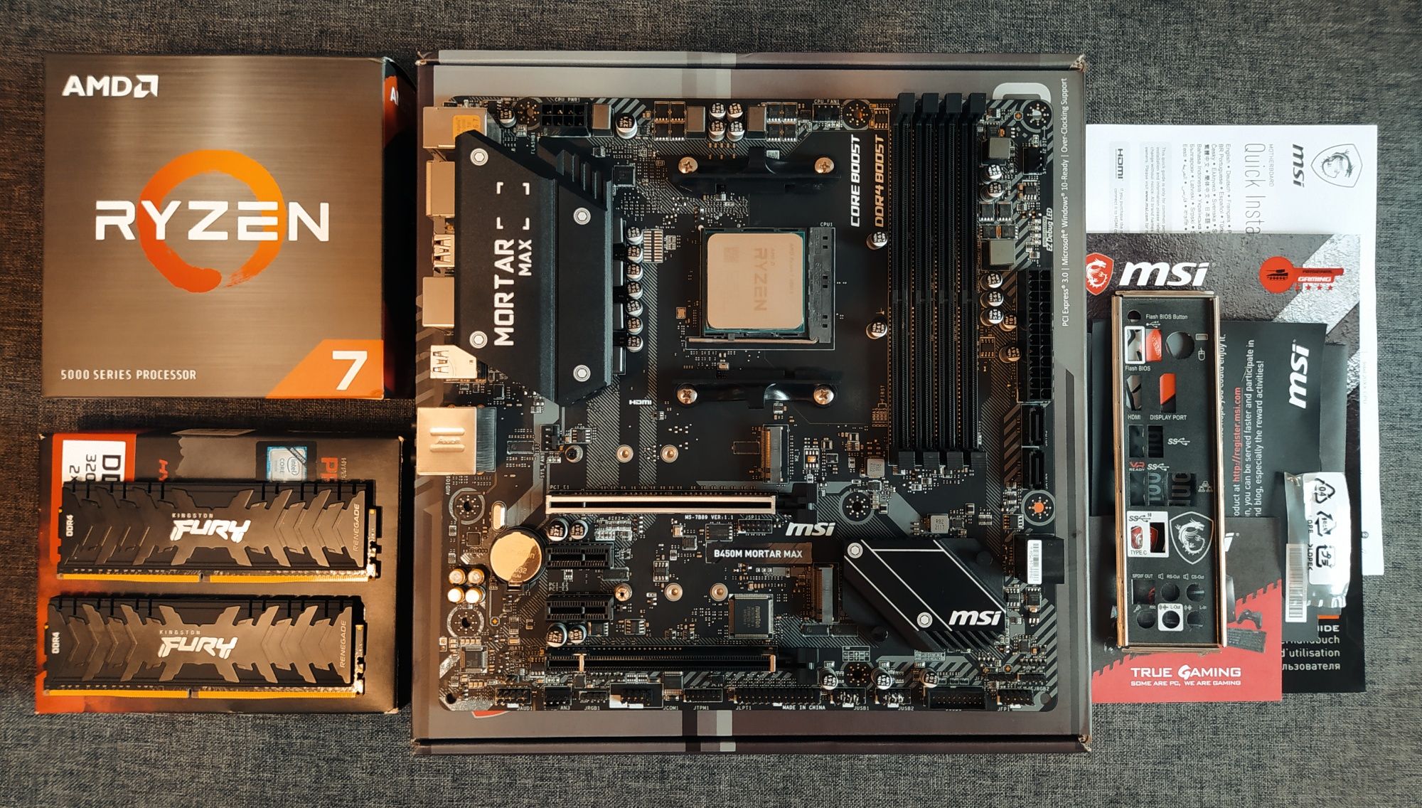 Ryzen 7 3800X+ 16Gb+ B450 msi Gaming HyperX DDR4 s-AM4