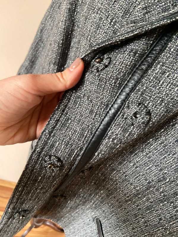 Jones new york xxxl 54 52 lekki plaszcz narzutka kurtka welna wool