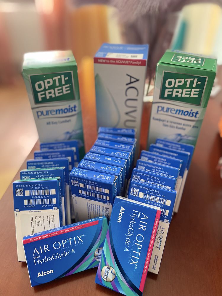 Alcon air optix HydraGlyde всі діоптрії