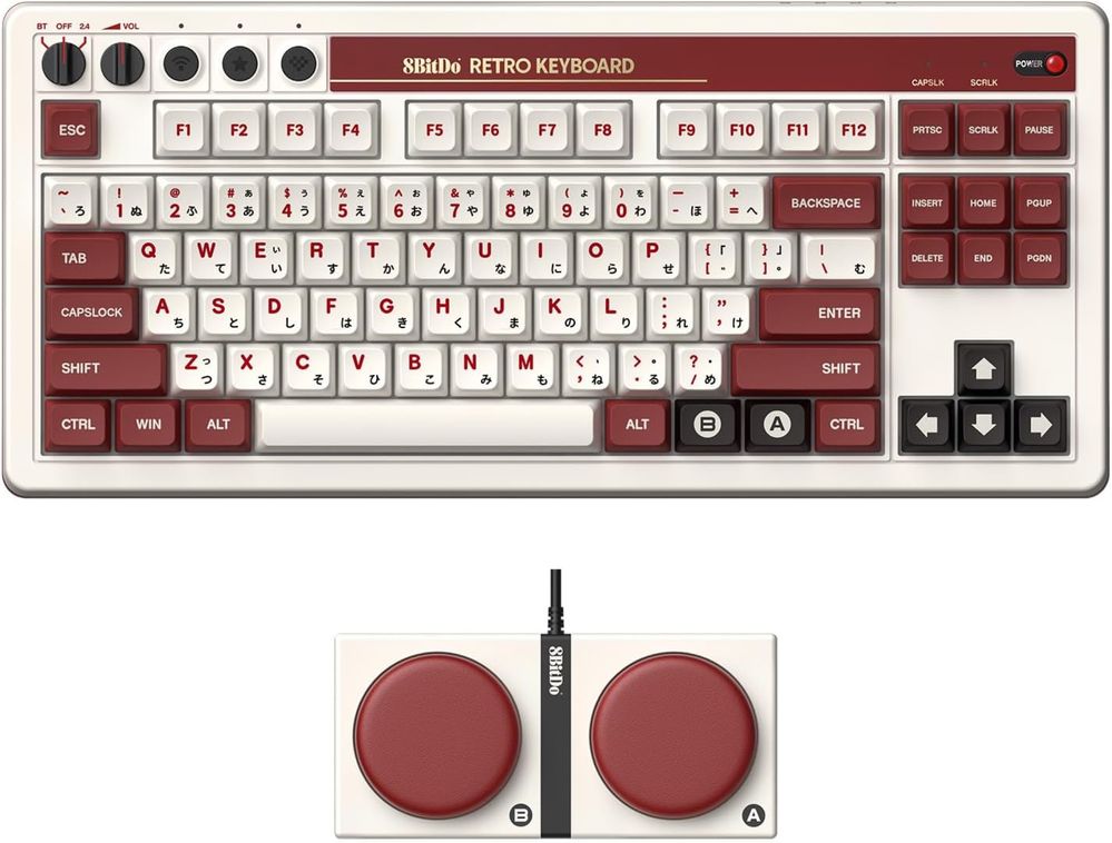 Бездротова Механічна Клавіатура 8BitDo Retro Keyboard 85HA