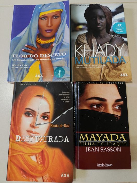 Lote de livros sobre Mulheres (Romances / Testemunhos)