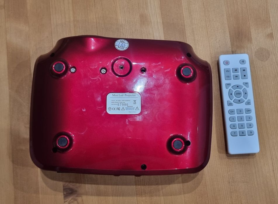 Projetor Crenova Vermelho + Comando — Excelente Estado
