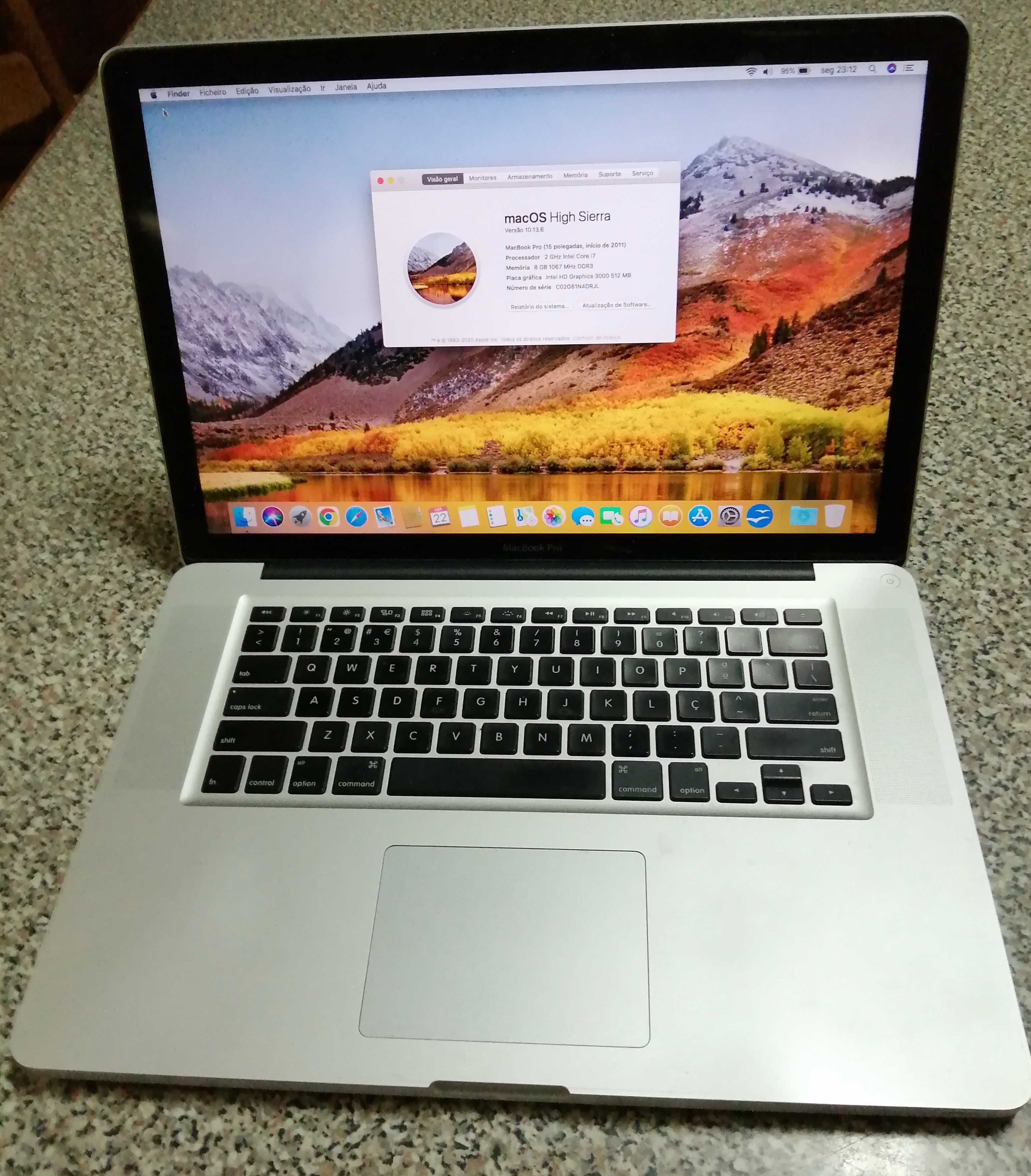 Macbook Pro 15, início 2011