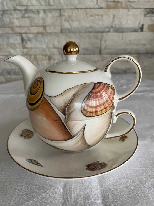 Komplet imbryka z filiżanką