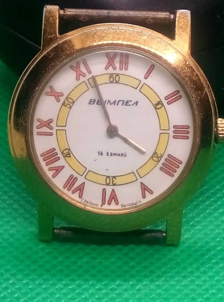 Наручные мужские механические часы Вимпел 16 камней, на ходу.