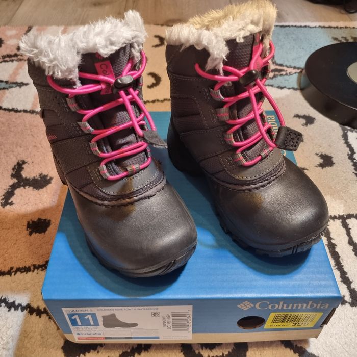 Buty zimowe śniegowce Columbia Kids Rope Tow III Waterproof r. 28