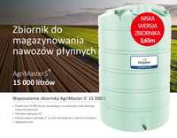 Zbiorniki na nawozy płynne RSM ASL ASHL AgriMaster 15000l NISKI 3,6m