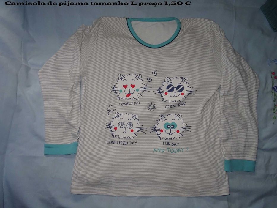 camisolas interiores, camisola pijama outono/inverno