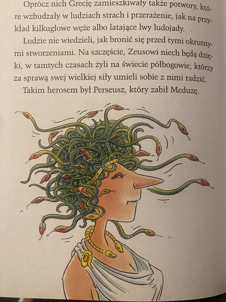 Ksiazka dla dzieci Najpiekniejsze mity greckie