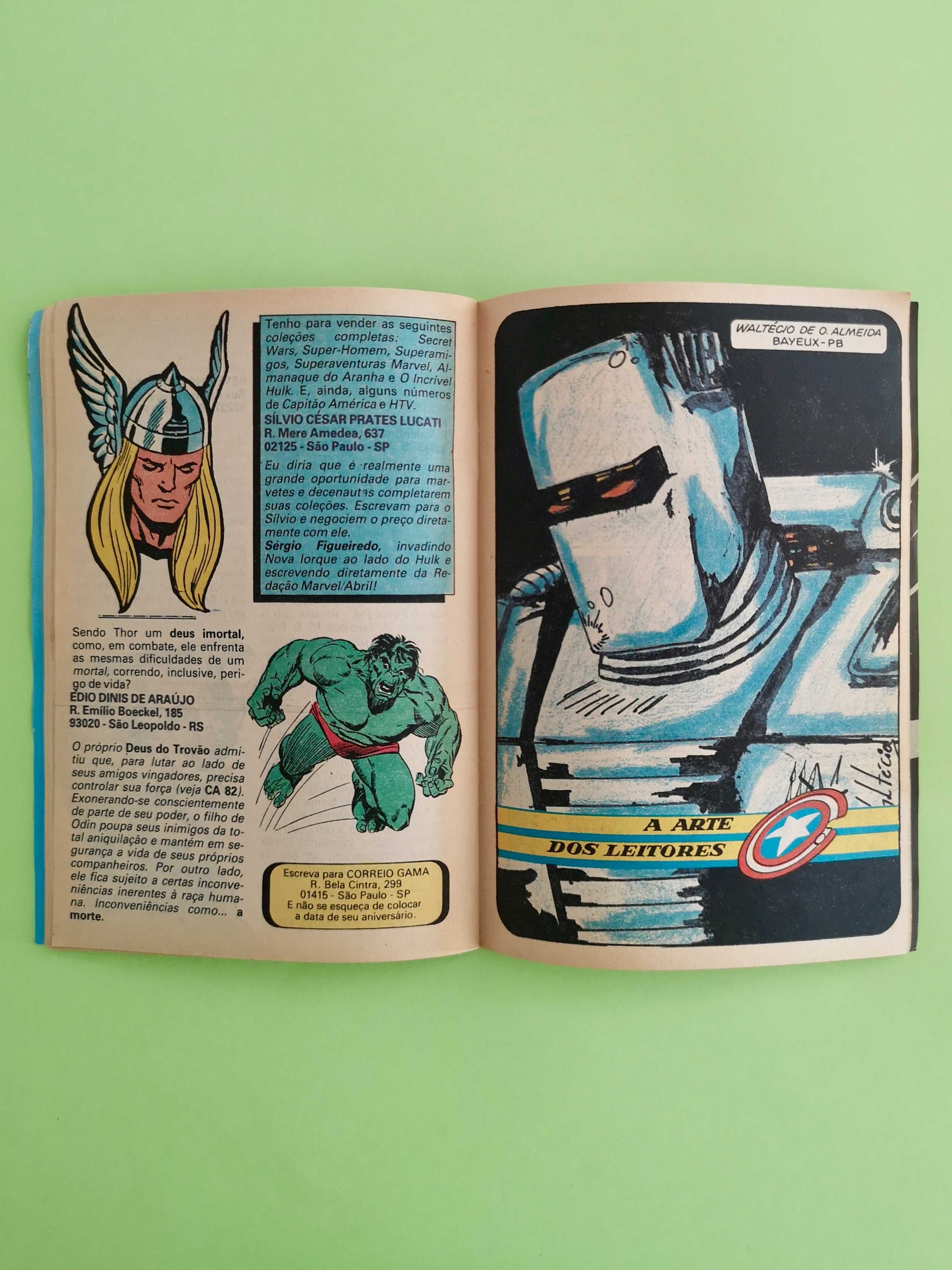 Livro / revista O Incrível Hulk #52 / Marvel - Abril Jovem 1987