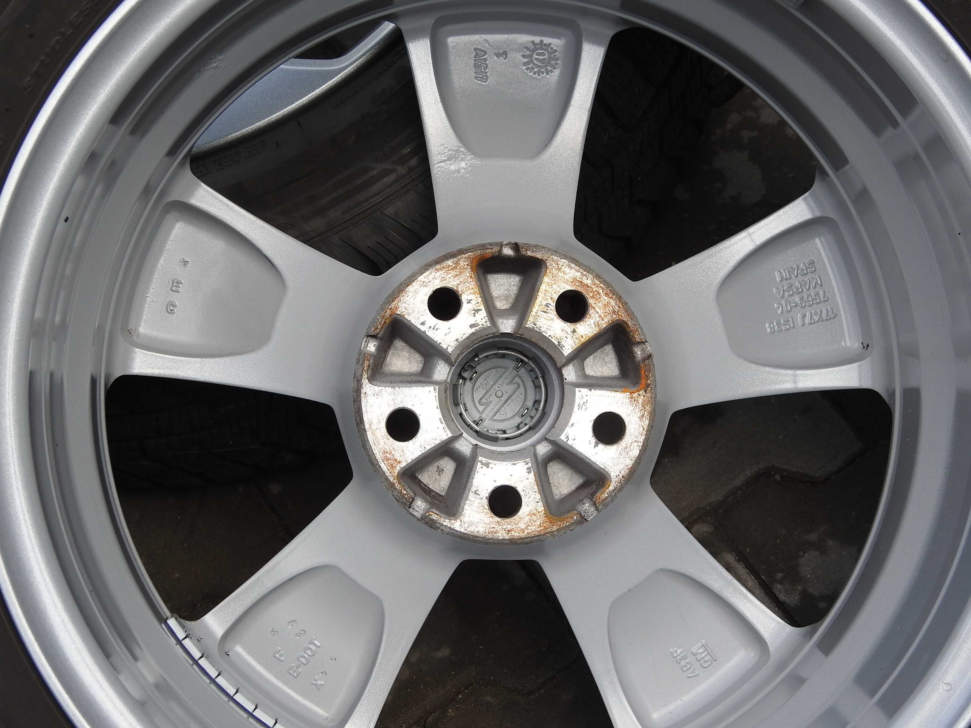 4x Alufelgi 5x105 17'' 7J ET 38 Opel z czujnikaki cisnienia TPMS