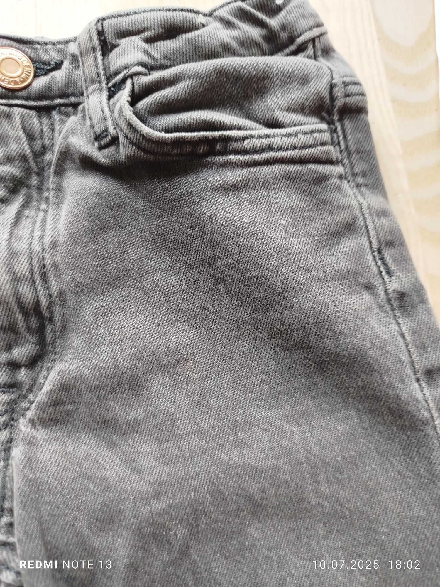 Szerokie spodnie jeansowe dżinsowe jeansy dżinsy H&M 110