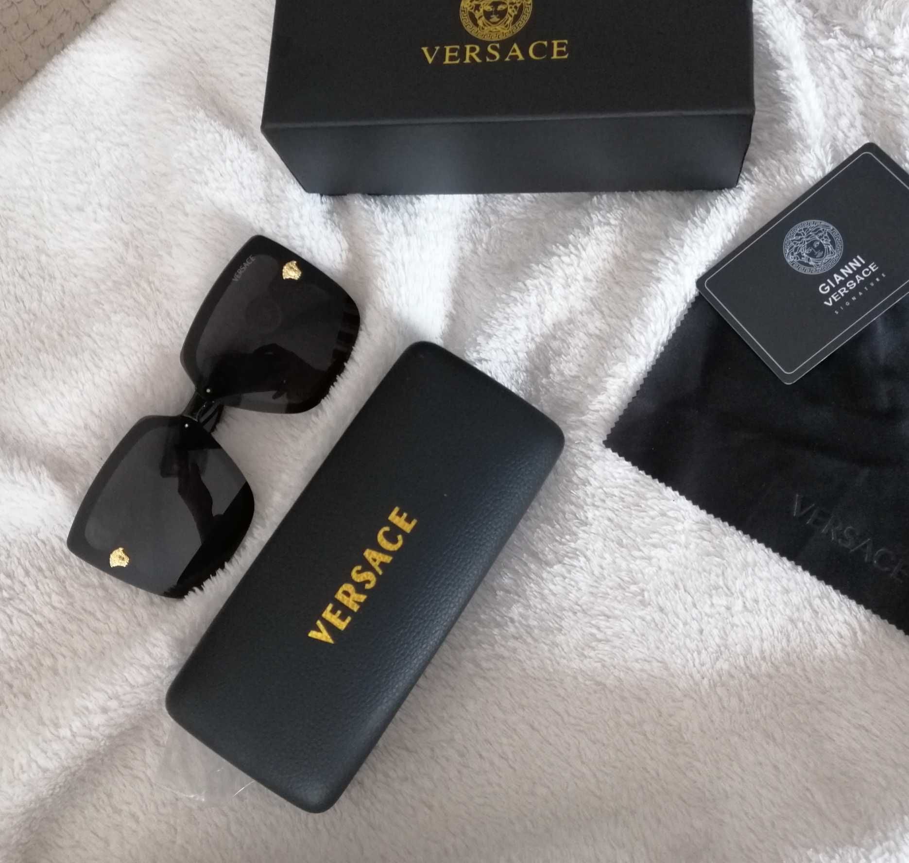 Versace Sunglasses okulary czarne new collection