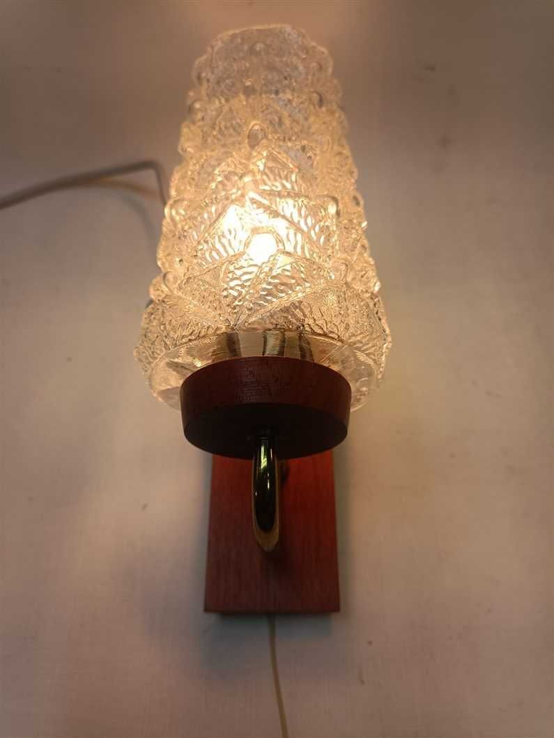 Lampka kinkietowa Hustadt Leuchten vintage lat 60