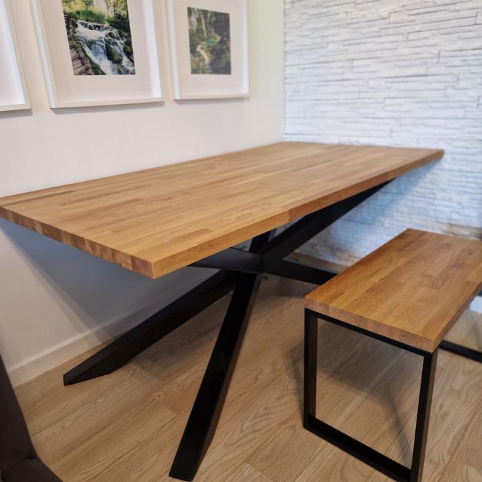 Stół  dębowy 95x180x4