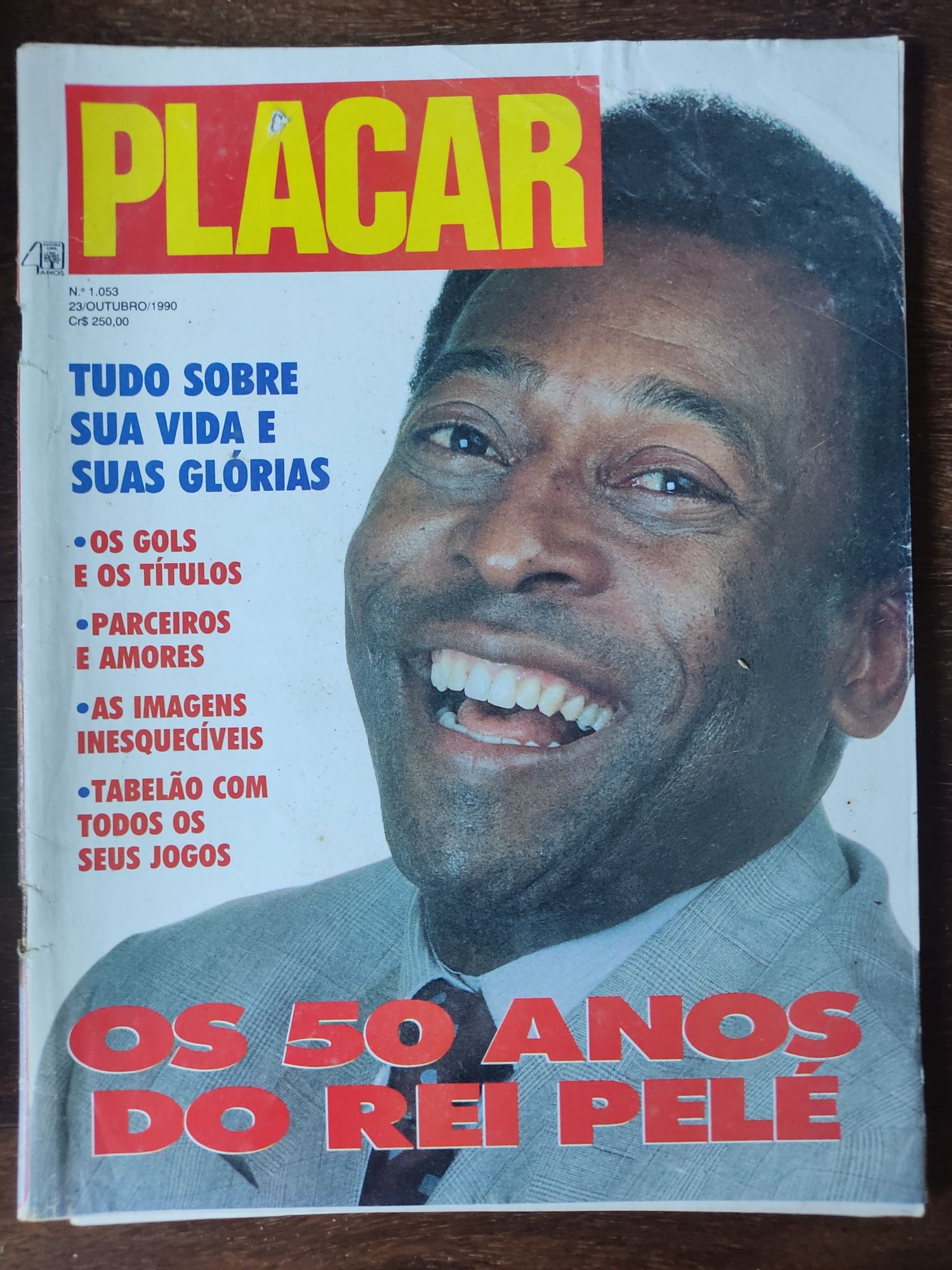 Revista Placar Pelé 1990