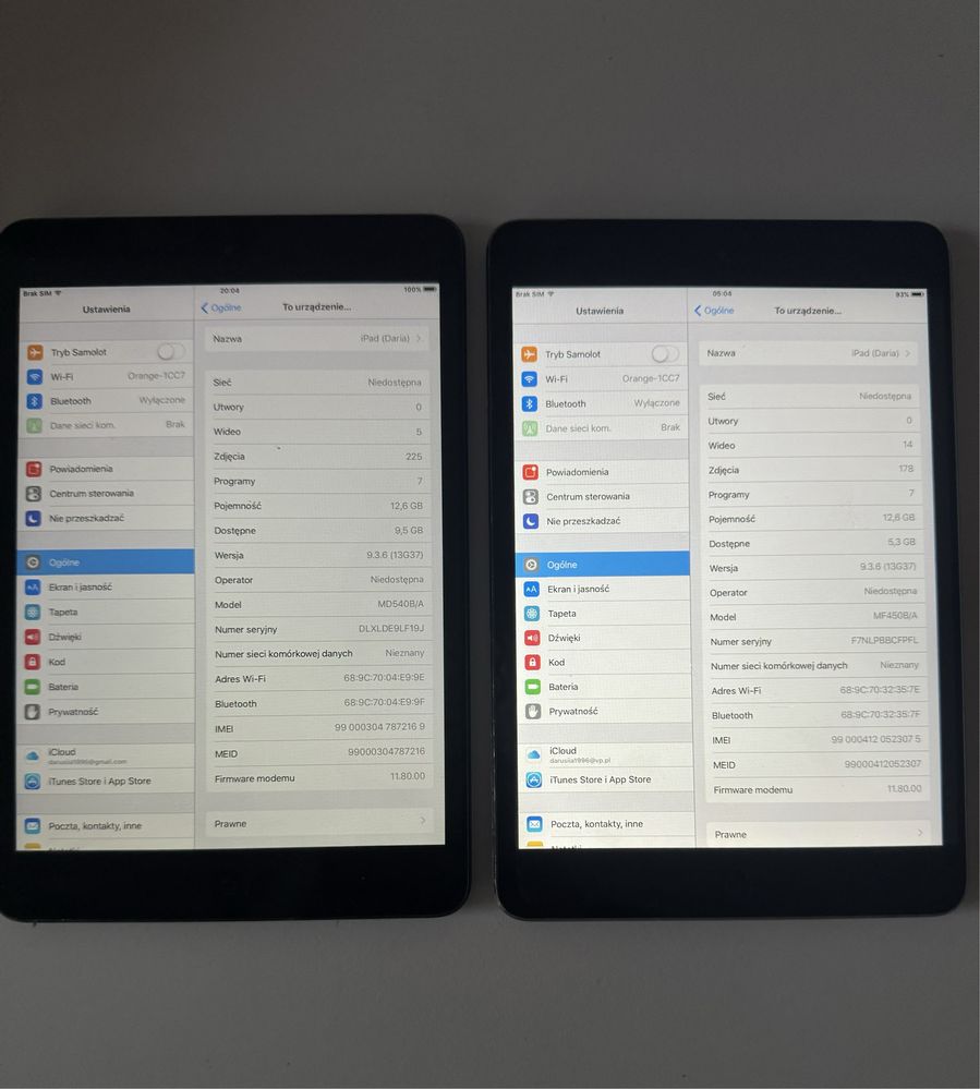 2 Ipad Mini MD540B/A MF450B/A idealne dla dzieci