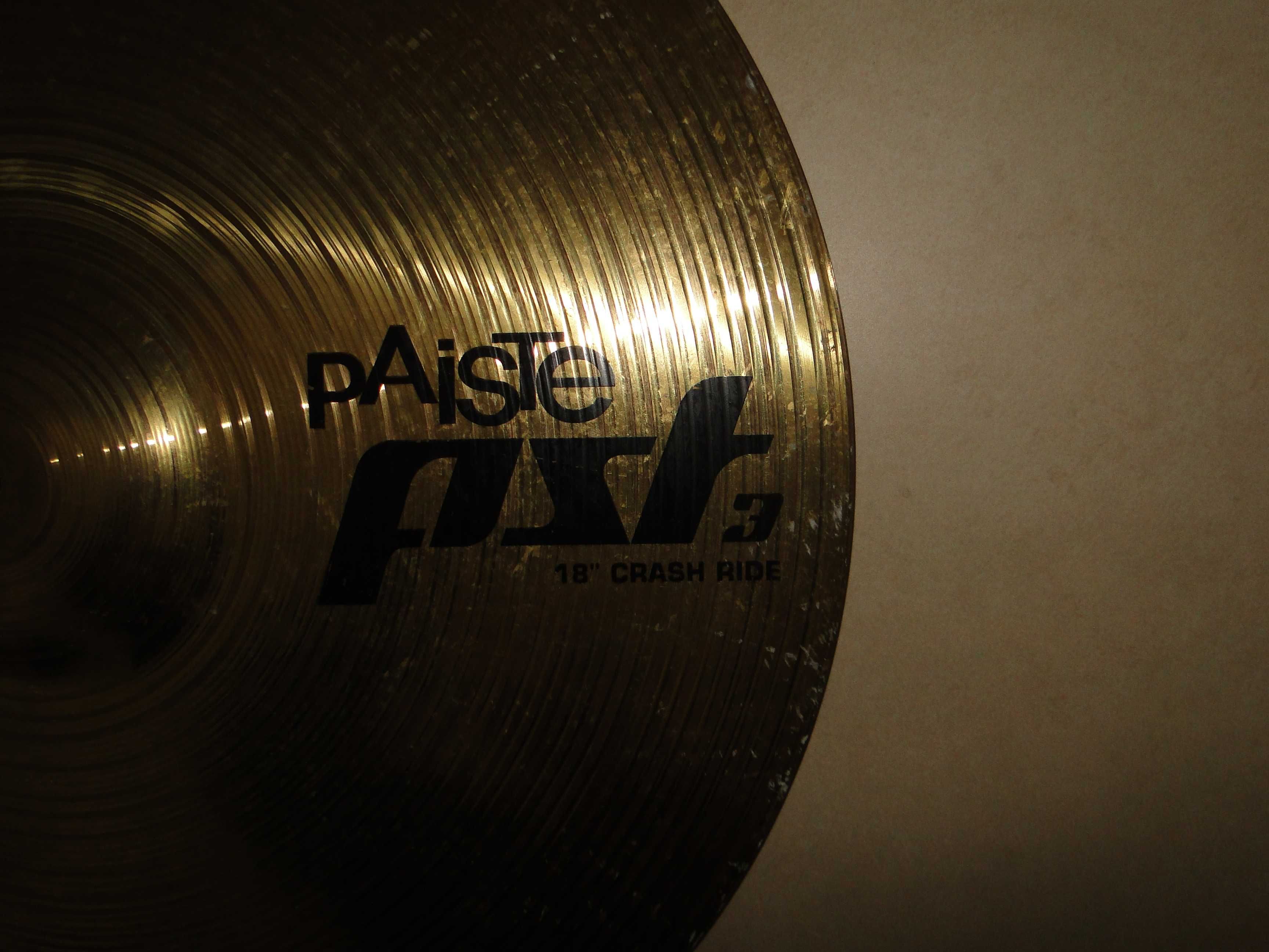 Znakomity Talerz Perkusyjny Crash Ride 18" PAISTE PST3 GERMANY.Okazja