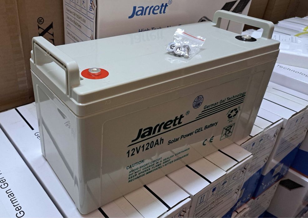 • 120, 250Ah • Аккумулятор гелевый Jarrett 120, 250 Ah GEL 12V (Gel)