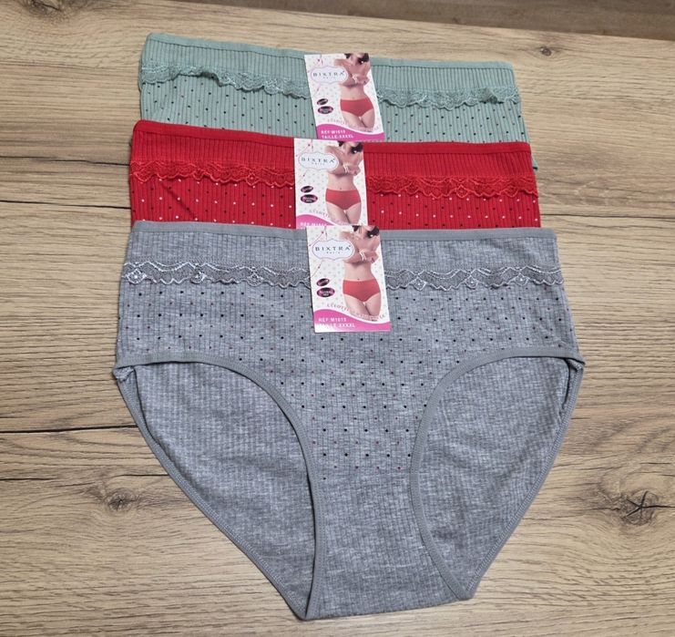 Majtki Damskie komplet 3sztuki 4XL