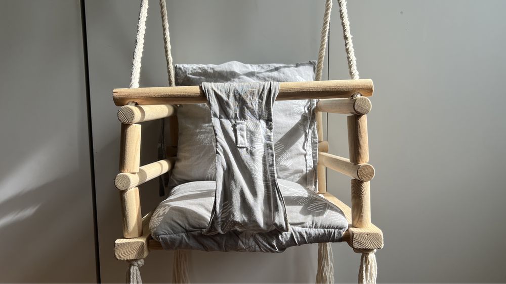 Huśtawka drewniana 3w1 KiziaMizia