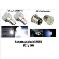 Lâmpada de leds BA15S BAY15D (Substituem P21w , P21/5W)