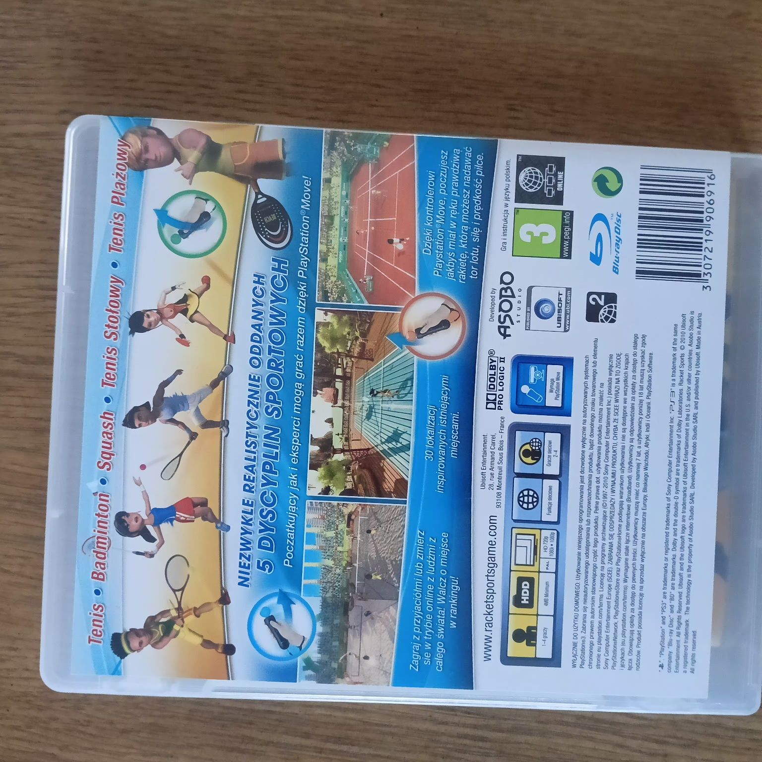 Gra PS3/move/racket sport