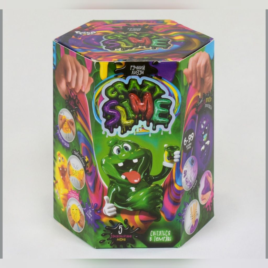 Набір для проведення дослідів слайм своїми руками Crazy Slime